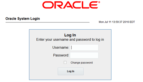 Oracle System Log in Oracle System Log in